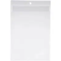 Böttcher-AG Sichttaschen mit Öse, A5, 0,16 mm, aus PVC, genarbt, 25 Stück