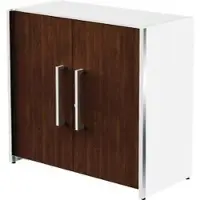 Kerkmann Aktenschrank Aveto, aus Holz, abschließbar, 80 x 76 x 38 cm (B/H/T), wenge / weiß