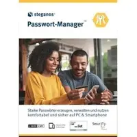 Steganos Passwort-Manager / 5 Geräte / 1 Jahr / PKC-Karte