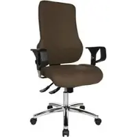 Topstar Sitness 55 Bürostuhl, Stoff braun, mit Armlehnen, SD69X L59
