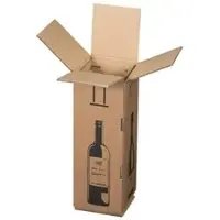 BB-Verpackungen Flaschenkarton Magnum, 5 Stück, für 1 Magnumflasche 144 x 425mm,mit PTZ-Zertifikat