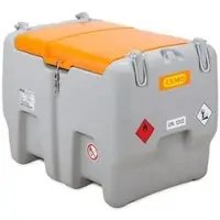 Cemo Tankanlage 11920, mobil, mit ADR-Zulassung, 470 Liter, mit 18V E-Pumpe & Klappdeckel, Diesel