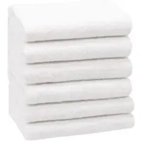 Zöllner Handtuch Grado, weiß, 50 x 100 cm, aus 100% Baumwolle, 400 g/m2, 6 Stück