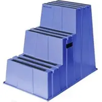 Twinco Montagetritt Safety Steps 6800, blau, bis 230kg, 3 Stufen, 58,5 x 73 x 89cm
