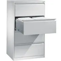 C+P CP-Möbel Hängeregisterschrank C1000, 2-bahnig, 4 Schübe, lichtgrau