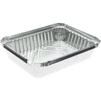 Monouso - Aluschalen Rechteckig 590ml 191x141x33mm (100 Stück)