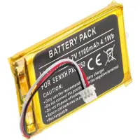 AccuCell Akku kompatibel Sennheiser PXC 550 Li-Polymer, 3,7V, 1100mAh, 50,8x33,6x5mm