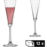 Libbey 12er Set Sektgläser 237ml, 0,1l Eiche Vina - 12er Karton, 0,1l Eiche"
