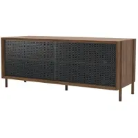 Harto - Gabin Sideboard 122 cm, Walnuss natur / schiefergrau