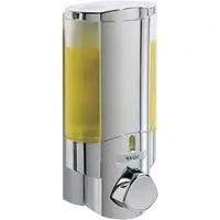 Betec Seifenspender 66144 Aviva I, zur Wandmontage, Kunststoff, silber, 400ml