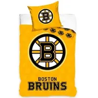 Official Merchandise Inklusive Wäsche NHL Boston Bruins Shields 135x200/80x80 - Gelb,Schwarz,Weiß - 135 × 200 / 80 × 80 cm
