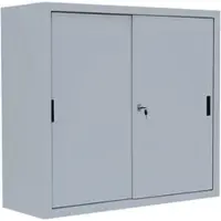 Steelboxx Lüllmann Schiebetürenschrank, 3 OH, 1090 x 1200 x 450 mm, lichtgrau
