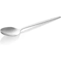 WAS Germany 24x Dessertlöffel ALEX SILVER, Edelstahl poliert, matte PVD Beschichtung, 16 cm, Chromnickelstahl 18/10