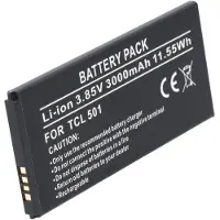AccuCell Akku passend für TCL 501 – Li-Polymer, 3,85V, 3000mAh, 11,55Wh, eingebaut