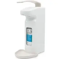 Dr. Schumacher GmbH Desinfektionsspender SPE 500, Wandmontage, mit Armhebel, aus Kunststoff, 500ml