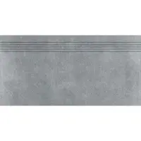 Rako Rebel Treppenfliese dunkelgrau 30x60 cm matt DCPSE742.1