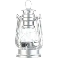 Lunartec Ultra helle Mini-LED-Sturmlampe, Batterie, 200lm, 3W, 8000 K, silbern