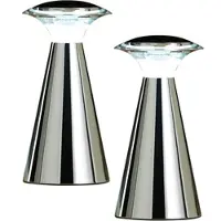 Lunartec Edelstahl LED-Tischleuchte, 2er Set