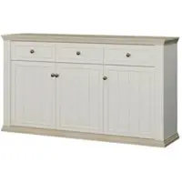 Möbel Kraft Sideboard Countryside , weiß , Maße (cm): B: 169,2 H: 95,3 T: 43.5