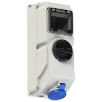 Pce 7614-9 CEE-Steckdose abschaltbar DIN 16A 4p 9h IP44/IP54 76149
