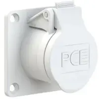 Pce 383-12v CEE-Anbausteckdose gerade 70x70mm 16A 3p 42VAC 50/60Hz IP44/IP54 TWIST 38312v