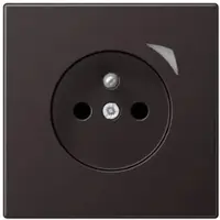 JUNG BTAL1521FSD-L HOME Steckdose, französisch/belgisches System, 16 A 250 V ~, mit Funktionsanzeige, Safety Plus, Serie LS, dark BTAL1521FSDL