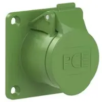 Pce 382-2v CEE-Anbausteckdose gerade 70x70mm 16A 2p 24/42VAC 300Hz IP44/IP54 TWIST 3822v