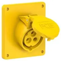 Pce 413-4f9 CEE-Anbausteckdose schräg (92x100mm) 16A 3p 4h IP44/IP54 4134f9