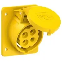 Pce 414-4f87 CEE-Anbausteckdose schräg (75x85mm) 16A 4p 4h IP44/IP54 4144f87