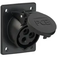Pce 413-7 CEE-Anbausteckdose schräg (70x85mm) 16A 3p 7h IP44/IP54 4137