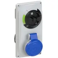 Pce 6013-6 CEE-Steckdose abschaltbar kompakt 16A 3p 6h IP44/IP54 60136