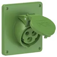 Pce 413-10f9 CEE-Anbausteckdose schräg (92x100mm) 16A 3p 10h IP44/IP54 41310f9