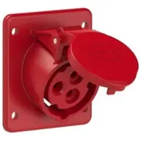 Pce 413-9f87 CEE-Anbausteckdose schräg (75x85mm) 16A 3p 9h IP44/IP54 4139f87