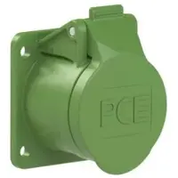 Pce 392-3f9v CEE-Anbausteckdose gerade 54x60mm 32A 2p 24/42VAC 400Hz IP44/IP54 TWIST 3923f9v