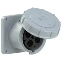 Pce 344-1 CEE-Anbausteckdose gerade (120x120) 125A 4p 1h IP67 POWER TWIST 3441