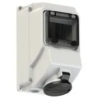 Pce 75153-7 CEE-Wandsteckdose mit Fenster 16A 5p 7h IP44 751537