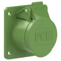 Pce 382-2f8v CEE-Anbausteckdose gerade 60x70mm 16A 2p 24/42VAC 300Hz IP44/IP54 TWIST 3822f8v