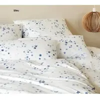 Elegante Mako-Jersey Bettwäsche Pretty - 135x200 cm + 40x80 cmbleu