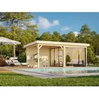 Palmako Pavillon Lenna Slide Plus 16,6 m² Set 705 588 x 300 cm tauchimprägniert
