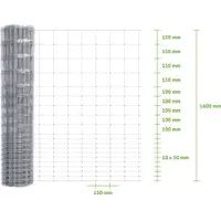 MR-Zaun Wildzaun Knotengeflecht 160/20/15 L