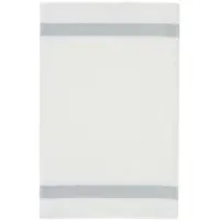 Feiler Handtücher Exclusiv mit Chenillebordüre Gästetuch 30x50 cm | silber - grau