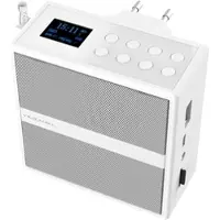VR-Radio Steckdosenradio mit DAB+/FM, Bluetooth, USB, Freisprecher & Akku, 6 W