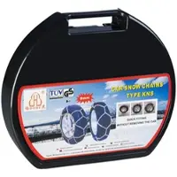 Lescars Schneeketten Größe XXL für Reifen 225/55 R19 u.v.m. inkl. Transportbox