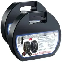 Lescars 2er-Set Schneeketten Größe L für Reifen 215/55 R16 u.v.m.