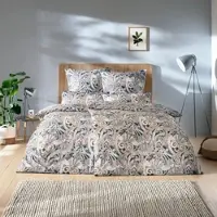 Estella Mako-Satin Bettwäsche Anastasia navy 200x200 cm + 2x 80x80 cm + 2x 40x80 cm - blau;beige