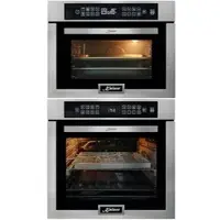 Kaiser EH 6306 R Einbaubackofen + EM 6307 R Einbau Mikrowelle, Mikrowellen-Backofen 45 cm hoch