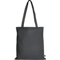 TEXXILLA 10er | 100er | 250er Pack Fairtrade Baumwolltasche - 14 Farben | mit zwei langen Henkeln | 38x42cm | Jutebeutel | Einkaufstasche | unbedruckt, anthrazit