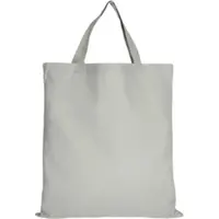 TEXXILLA 10er Pack Baumwolltasche - 28 Farben | mit zwei kurzen Henkeln | 38x42cm, hellgrau, 100 Stück