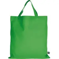 TEXXILLA 10er | 100er | 250er Pack Fairtrade Baumwolltasche - 14 Farben | mit zwei kurzen Henkeln | 38x42cm | Jutebeutel | Einkaufstasche | unbedruckt, maigrün
