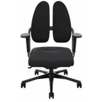 Nowy Styl Rhode & Grahl Xenium Swivel Duo-Back Drehstuhl Schwarz / Grau Sofort Lieferbar
